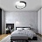 Дизайнерский светодиодный светильник на потолок VIMA 50 см  Черный фото 4