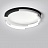 Дизайнерский светодиодный светильник на потолок VIMA 50 см  Черный фото 2