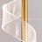 Серия подвесных светодиодных светильников с завитым лентовидным плафоном с точечным паттерном ORNELLA Золотой 2 плафона фото 10