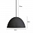 Современный светильник в форме гофрированной полусферы PUMPKIN 32 см  Черный фото 4
