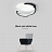 Дизайнерский светодиодный светильник на потолок VIMA 50 см  Черный фото 9