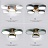 Светодиодная потолочная люстра в скандинавском стиле JOIST 5 плафонов Белый фото 5