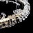 Светодиодная люстра с декором из граненых стеклянных бусин на кольцевом каркасе THERA 70 см   Черный фото 19