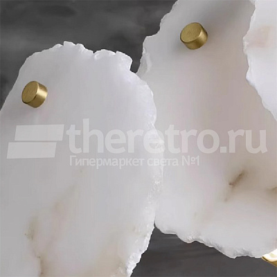Подвесной рядный светильник Naturays Marble Josiah Alabaster C фото 11