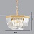 Дизайнерская люстра с каскадным абажуром из U-образных хрустальных подвесок FLOW D C фото 2