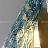 Дизайнерский подвесной светильник со стеклянным рельефным рассеивателем в форме лепестка с панцирной поверхностью LUCIA фото 9