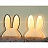 Настольный светильник ins Miffy Rabbit Черный фото 4
