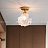 Потолочный одиночный светильник со стеклянным плафоном в форме ракушки STEFANI A фото 6