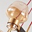 Стеклянная потолочная люстра в стиле постмодерн TWINKLE 6 плафонов Золотой Дымчатый фото 11