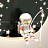 Настенный светодиодный светильник-бра Космонавт-3 Черный фото 8