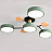 Потолочный светильник Meade Faema 7 плафонов Зеленый фото 30