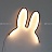Настольный светильник ins Miffy Rabbit Черный фото 6